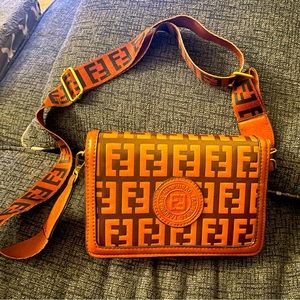 Brown Leather Crossbody Bag